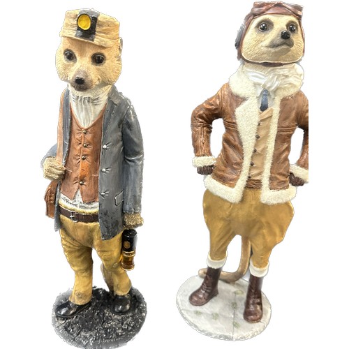 399 - Three Country Artist meerkats figures to include ' Michael CA04260' , ' Davy CA3524' and ' Bader CA0... 