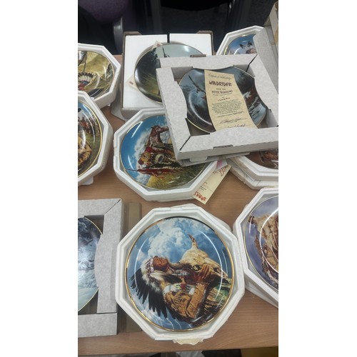 256 - Large selection of ' American Indian Heritage Foundation Museum' collectors plates to include ' Fami... 