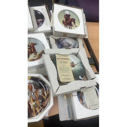 256 - Large selection of ' American Indian Heritage Foundation Museum' collectors plates to include ' Fami... 