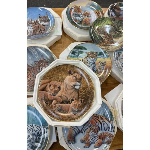 319 - Large selection of 'Franklin Mint national wildlife federation' collectors plates to include ' Cloud... 