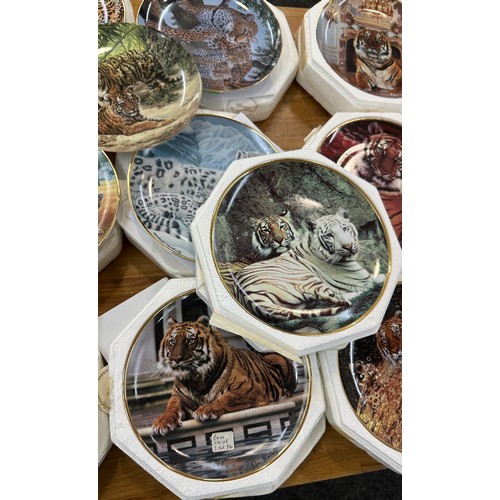 319 - Large selection of 'Franklin Mint national wildlife federation' collectors plates to include ' Cloud... 