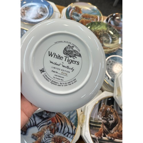 319 - Large selection of 'Franklin Mint national wildlife federation' collectors plates to include ' Cloud... 