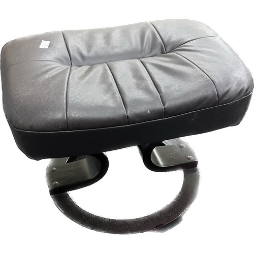 331 - Leather foot stool