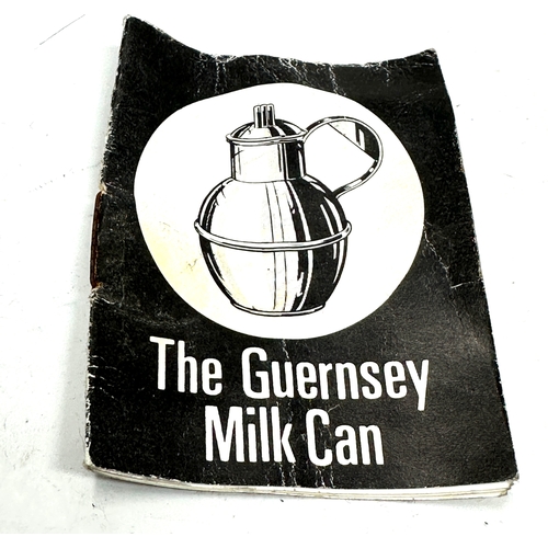 42 - ER.II the Guernsey milk can silver bruce russell  height approx 8cm comes with original booklet