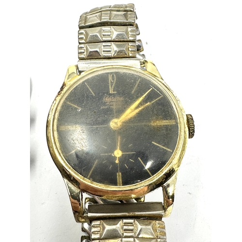 336 - 6 vintage gents wrist watches inc bentima rone seven trench style etc all untested spares or repair