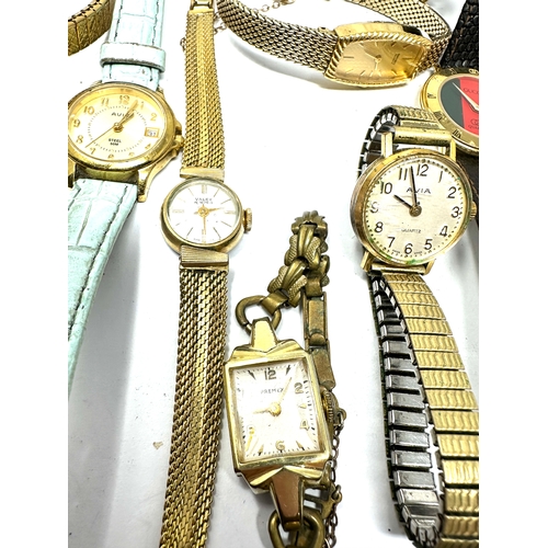 338 - selection of vintage ladies wristwatches inc gucci  warwick avia seconda etc