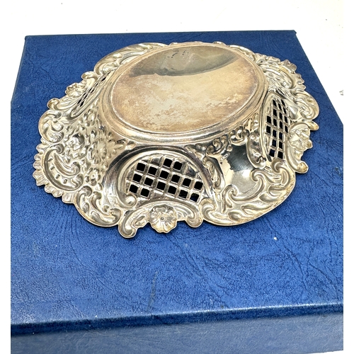 57 - Boxed silver sweet dish weight 77g