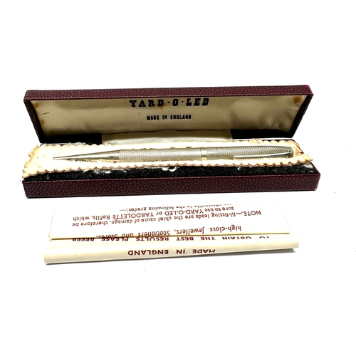 61 - Boxed silver yard 0 led pencil