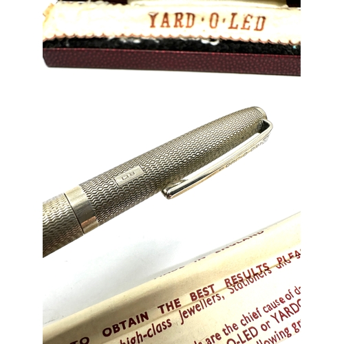 61 - Boxed silver yard 0 led pencil