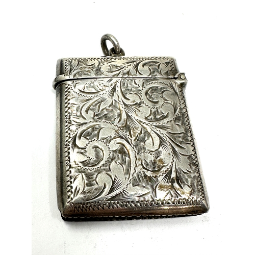 65 - Antique silver vesta case