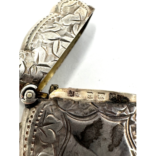 67 - Antique silver vesta case