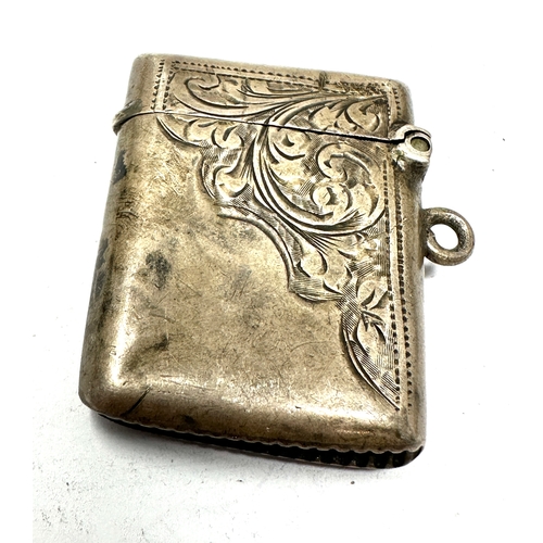 69 - Antique silver vesta case