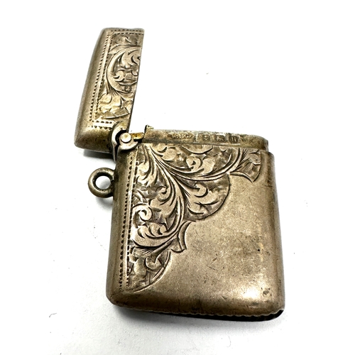 69 - Antique silver vesta case