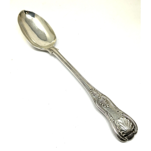 74 - Large victorian silver basting spoon alaondon silver hallmarks weight 208g