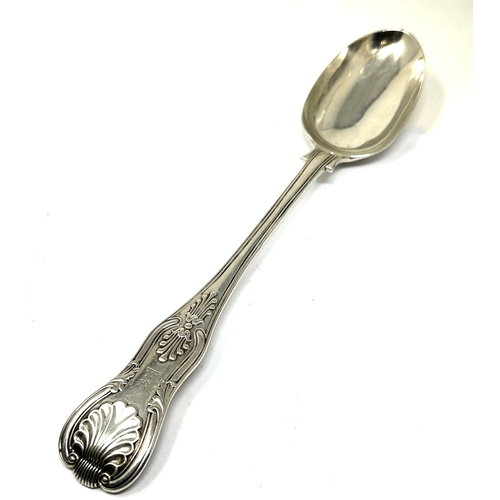 74 - Large victorian silver basting spoon alaondon silver hallmarks weight 208g