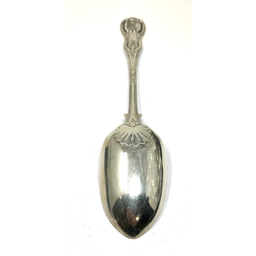 74 - Large victorian silver basting spoon alaondon silver hallmarks weight 208g