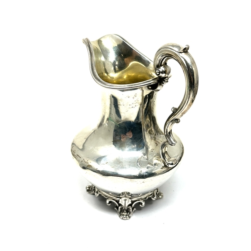 76 - Large Victorian silver milk / cream jug London silver hallmarks measures height approx 13cm weight 1... 