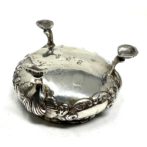 79 - Large victorian silver salt London silver hallmarks weight 105g measures approx 9cm dia