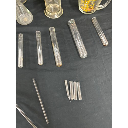 217 - Selection of scientific Pyrex testing tubes etc