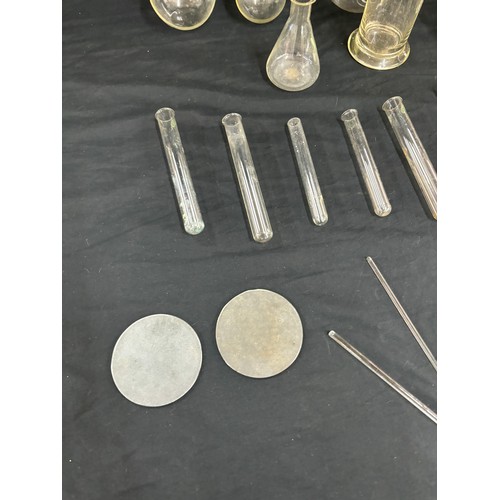 217 - Selection of scientific Pyrex testing tubes etc