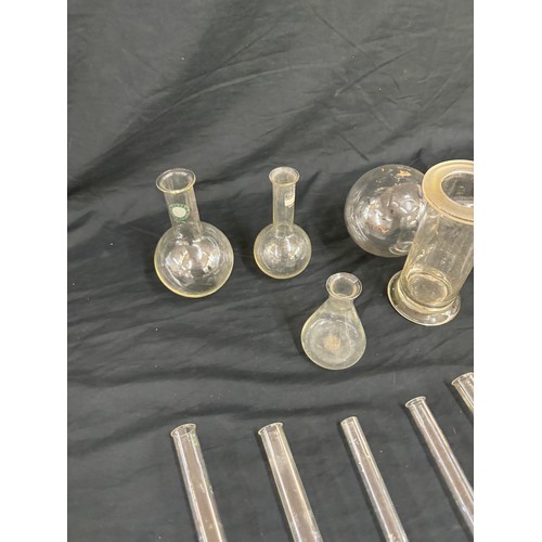 217 - Selection of scientific Pyrex testing tubes etc