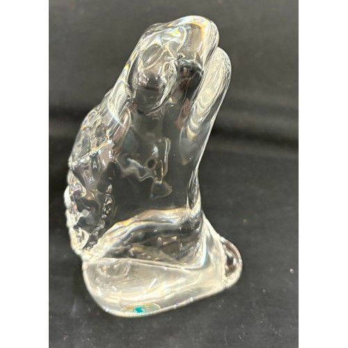 8 - 6 Sardinian glass animal ornaments to include a camel, fishes, frog, mouse and pig