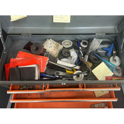 266 - Multi drawer tool box with contents