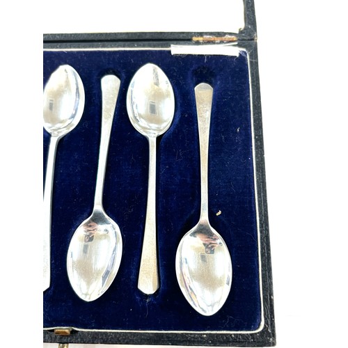 475 - Cased set of silver 1924 tea spoons total weight 47 grams