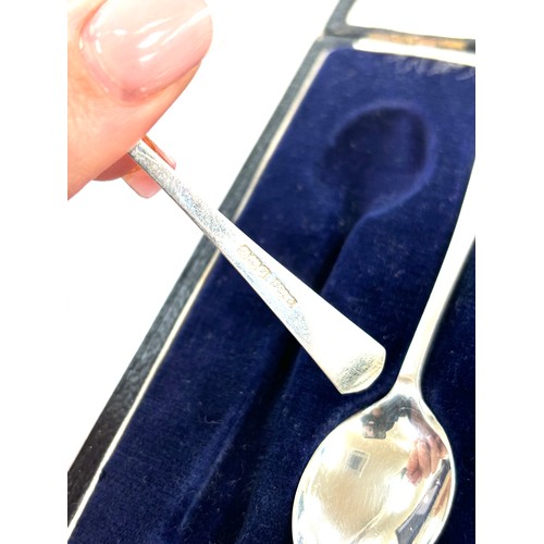 475 - Cased set of silver 1924 tea spoons total weight 47 grams