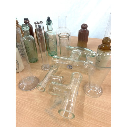 231 - Large selection of assorted vintage and later bottles includes cod bottle