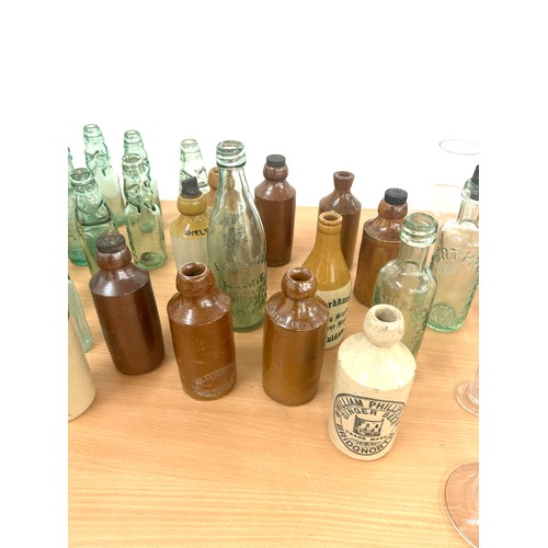 231 - Large selection of assorted vintage and later bottles includes cod bottle