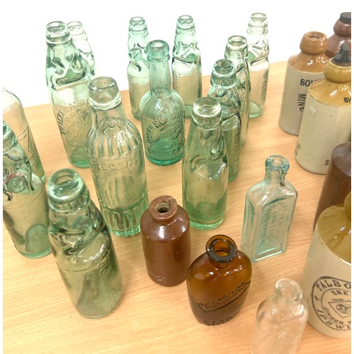 231 - Large selection of assorted vintage and later bottles includes cod bottle