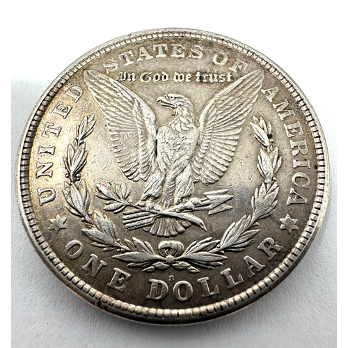 243 - 1921- s silver one dollar