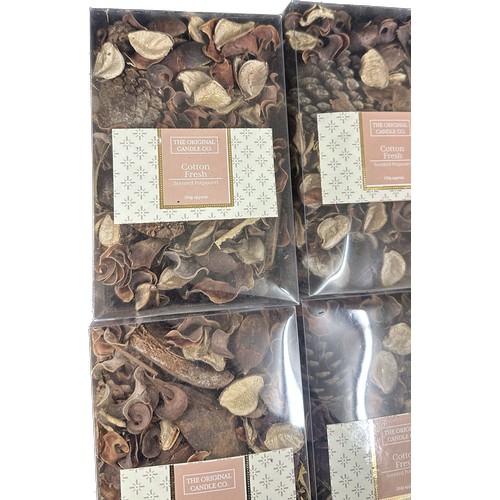 195 - Selection of 24 brand new boxed ' The Original Candle Co, Cotton Fresh Scented Potpourri'