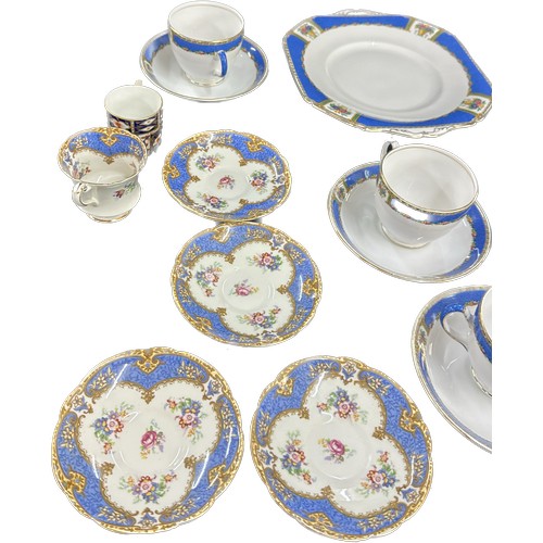 202 - Selection of part vintage tea services to include cup, saucers, tea pot etc