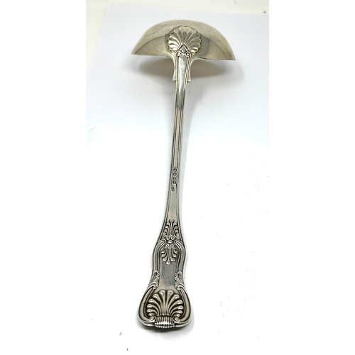 2 - Large victorian silver soup ladle London silver hallmarks weight 306g