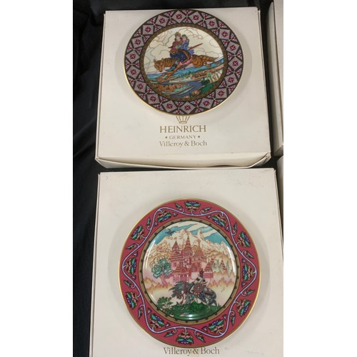 591 - Set of Six Villeroy and Boch The Russian Fairy Tales collectors plates, All boxed no Certificates