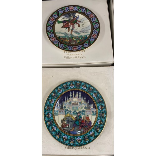 591 - Set of Six Villeroy and Boch The Russian Fairy Tales collectors plates, All boxed no Certificates