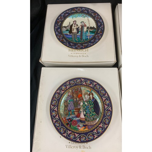 592 - Set of Six Villeroy and Boch The Russian Fairy Tales collectors plates, All boxed no Certificates