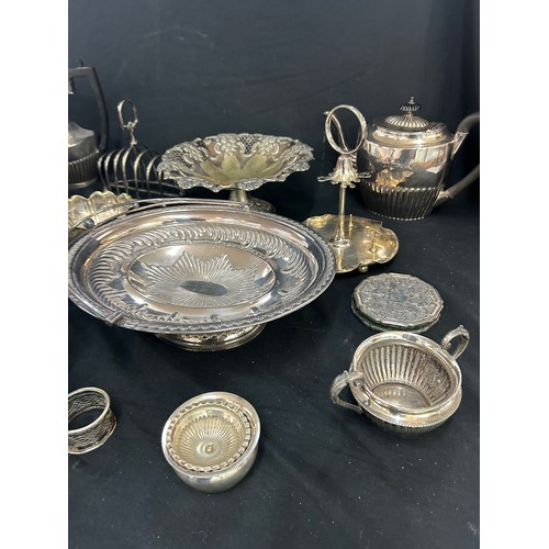 257 - Large selection of assorted silver plated items