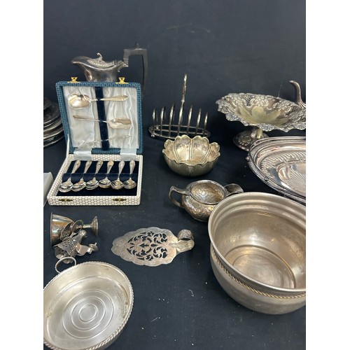 257 - Large selection of assorted silver plated items