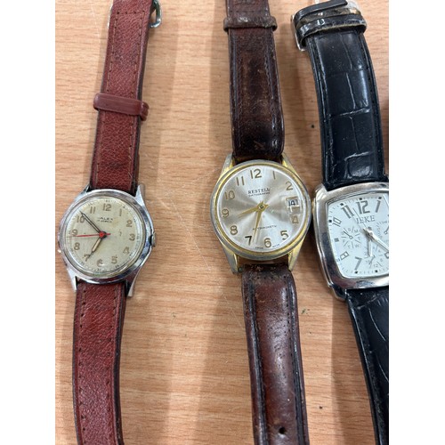 438 - Large selection of gents wrist watches includes Times, Triumph etc, untested