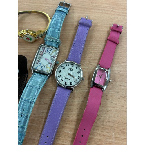 437 - Large selection of assorted ladies wristwatches includes Oris, Timex etc