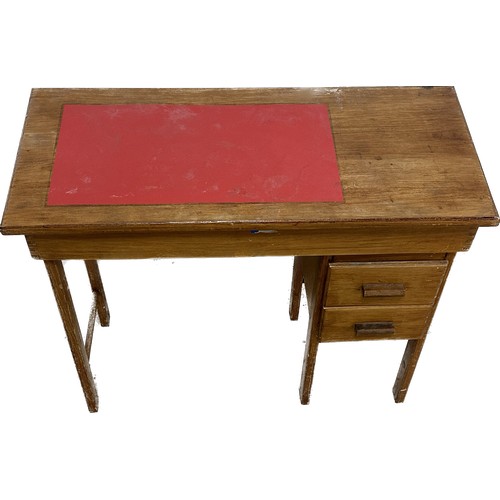 384 - Vintage small childs desk measures approximately 24 inches tall x 29 wide and 13 deep