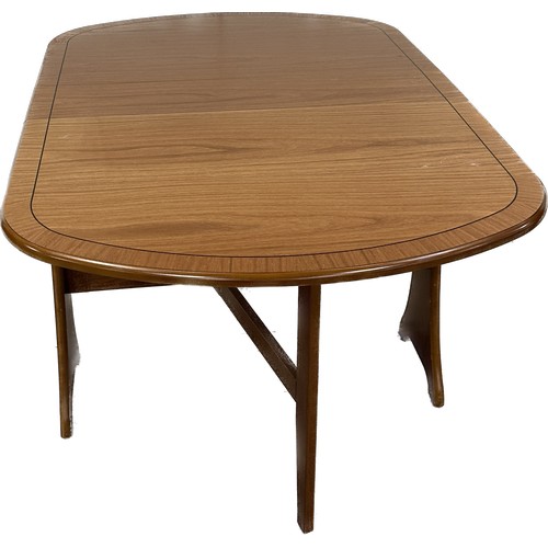 374A - Drop leaf table measures approximately when extended 29 inches tall x 54 wide and 35 deep