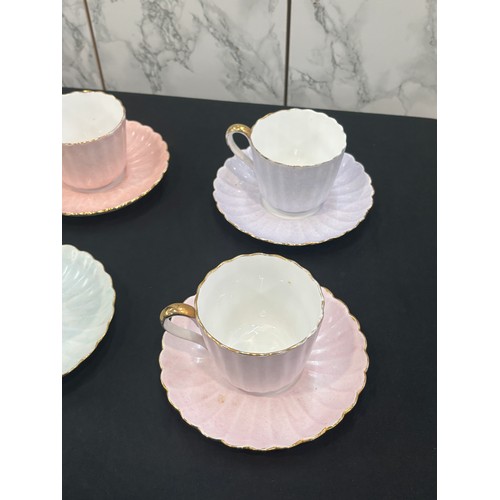 27 - Set of 6 Spode art deco style cup and saucers