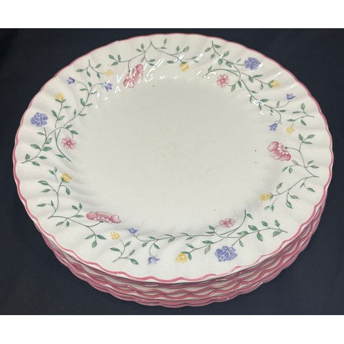 496 - Selection of Johnson Brothers summer chintz plates, side plates, sandwich plates and saucers, approx... 