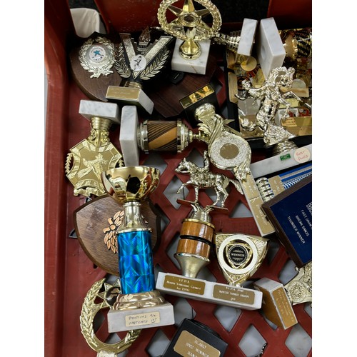 186 - Large selection of assorted Jockey/ cowboy  Trophies approximately 20 +