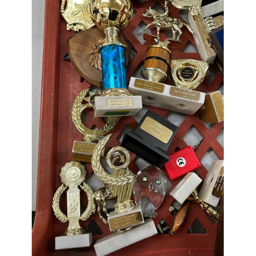 186 - Large selection of assorted Jockey/ cowboy  Trophies approximately 20 +