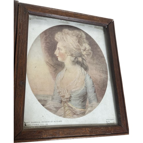 402 - Two oak framed pictures measures approximately 10.5 inches long by 8.5 wide